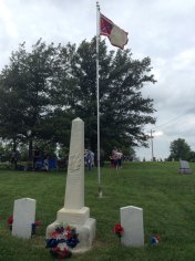 camden point battle flag at pleasant grove cemetery